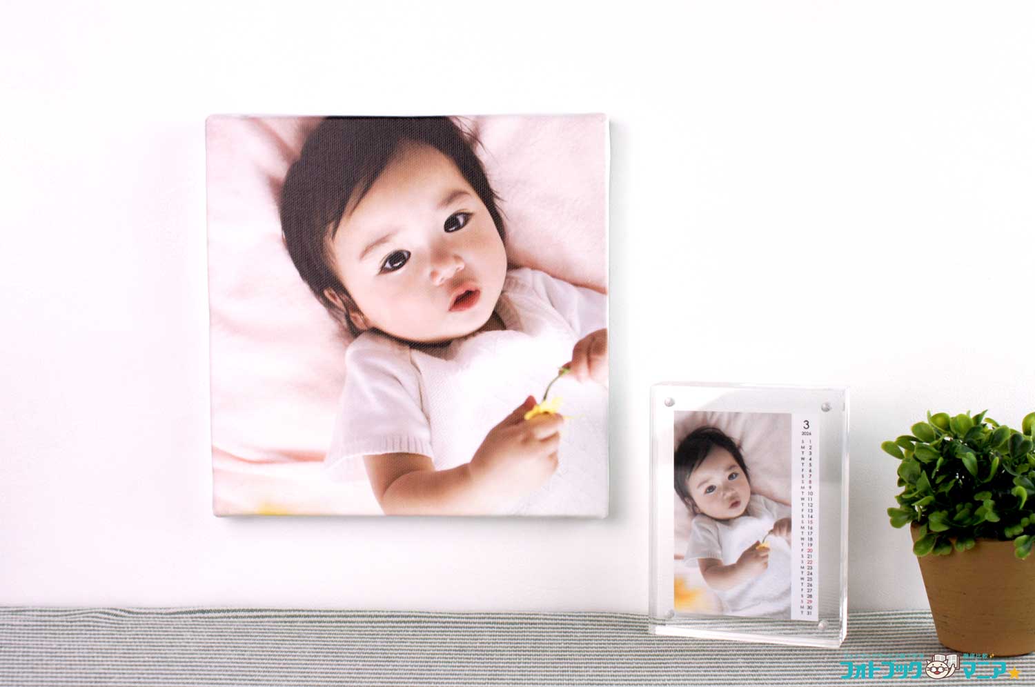 実際にウォールデコを飾った写真