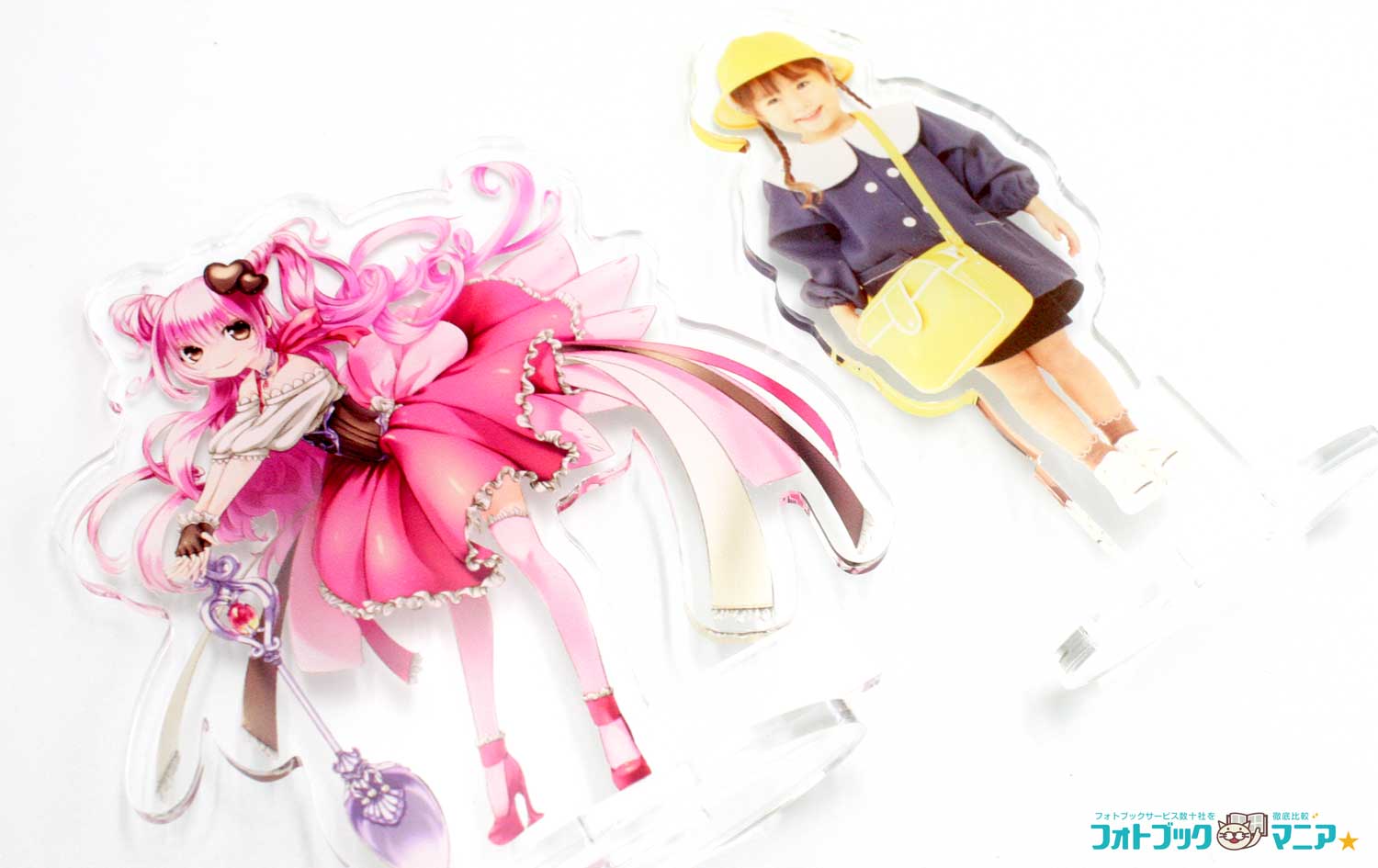 しまうまプリントで実際に作成したアクリルスタンド