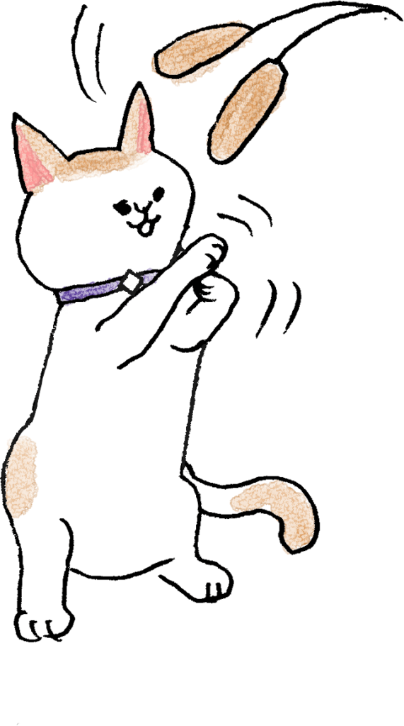 猫・ねこじゃらし：猫・ペットのフォトブックスタンプ素材