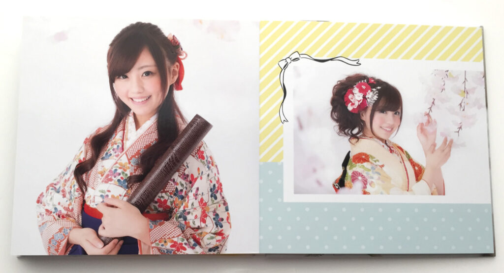 マイブックで実際に作成した「FLAT」成人式のフォトブック