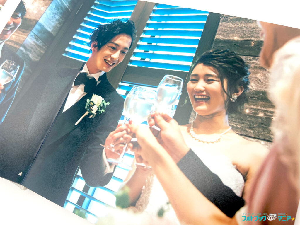 富士フイルムで実際に作成した「フォトブック ハードカバー」 結婚式のフォトブック