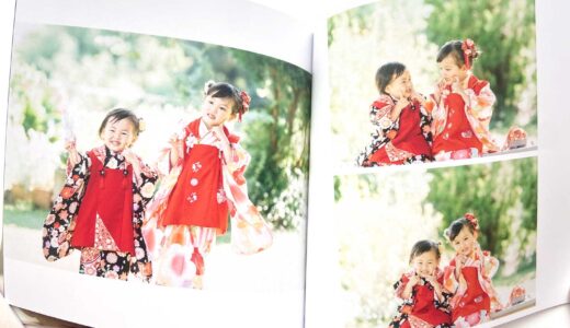 hozonprintで作成したフォトブック　スクエアサイズ　七五三